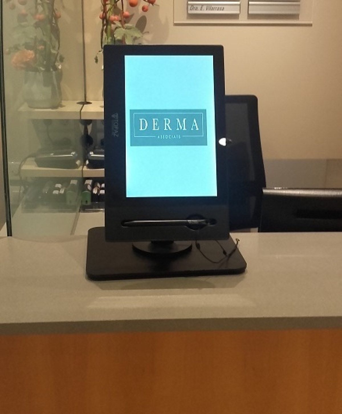 Teknon Hospital in Barcelona is now using our TOPAZ tablet stand for patient data protection