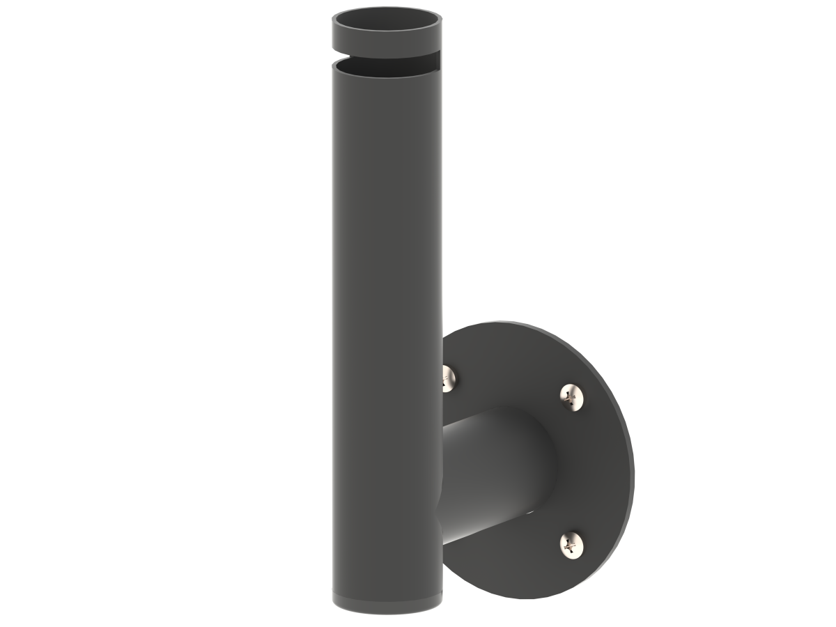 200mm height and Ø38mm wall mount